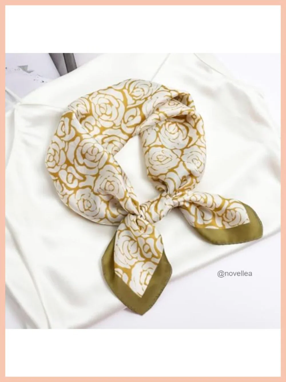 Satin Feel Square Scarf for Wrapping Hair